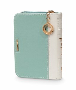 Picture of Siddur Eis Ratzon with Tehillim Faux Leather Zippered 2 Tone Design Gold Charm Ashkenaz Mint